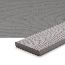 1 in. x 6 in. x 12' Square edge Composite Deck board Classic Grey