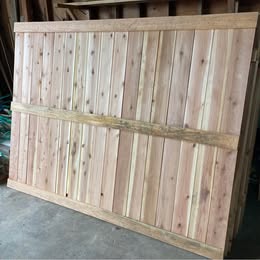 Pre Built Cedar Fence Panels