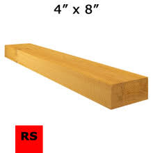 4x8" Western Red Cedar RGH SAWN