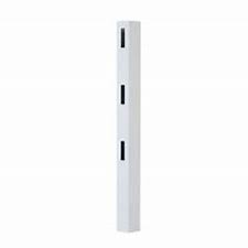 3-Rail End Post 5 x 5 x 6'6" - White
