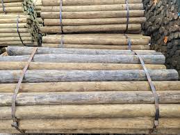 Round Treated Wood Post 5"-6"x7'
