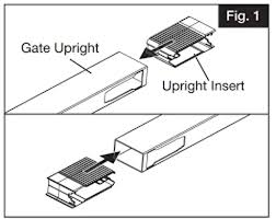 Gate Upright - White Vinyl