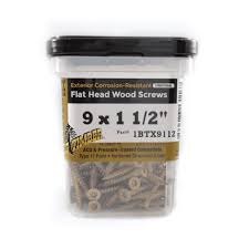 Big Timber #9 x 1-1/2 In. Bronze Flat Head Wood Screw (140 Ct.  1 Lb.) 1BTX9112